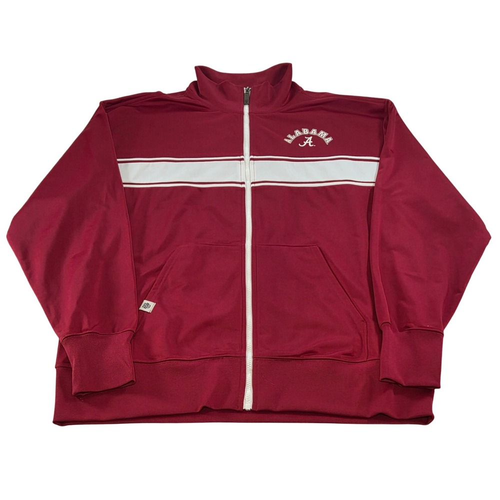 VTG Alabama Crimson Tide ESPN Authentic Apparel‎ Full Zip Track Jacket Mens XL